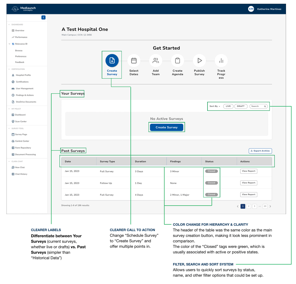 Annotated Mockup of Solutions